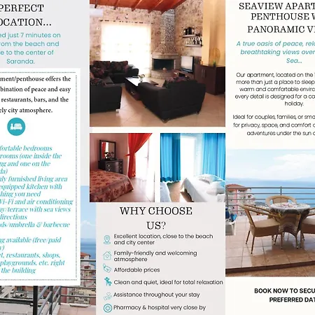 Lägenhet 12th-floor Panoramic Sea View Penthouse Sarandë